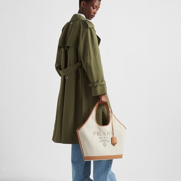 Prada Cream and Tan Tote Large Bag - Picture 5 of 12